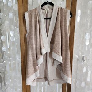 Matilda Jane Friends Forever Sara Vest Beige Gold Thread Womens Size Medium